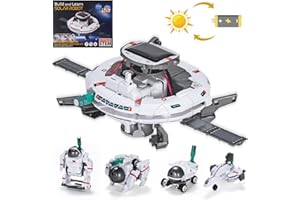 OMWay Solar Roboter Kinder Spielzeug ab 8 Jahre Junge, Weihnachten Geburtstag Ostern Geschenke für 9 10 11 12 13 14, 6-in-1 STEM Experimente Bauspielzeug Bausatz für Kinder
