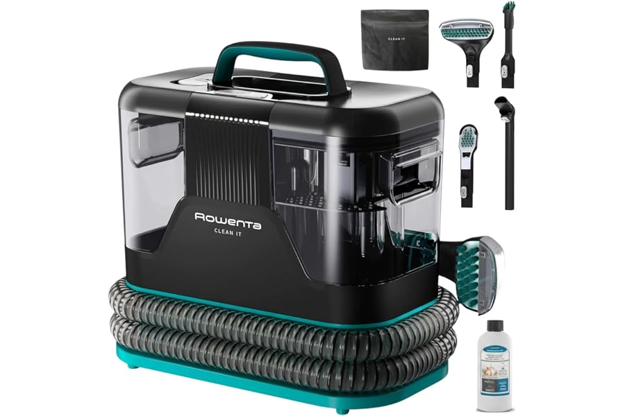 Rowenta Clean It, Aspiradora tapicerías 750 W, 6 Acc, Hasta 13,5 kPa | Limpieza rápida de derrames y manchas, Potente su