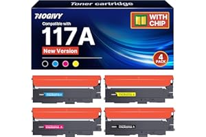 NOGIVY 117A Toner Cartridges Replacement for HP 117A W2072A W2070A W2071A W2073A Compatible with Color Laserjet MFP 179fnw 150nw 178nw 150a 150w 178nwg 179fwg (1Black 1Cyan 1Yellow 1Magenta, 4-Pack)