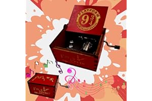 Ubephant Harry Pott Music Box, Harry Music Box, Wooden Mini Music Box, Hand Crank Music Box, Gift, Engraved Music Boxes, Funny Music Gifts, Harry Pott Birthday Gifts for Children