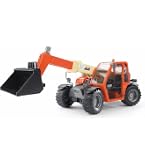 Bruder 02425 – Chargeuse Articulée FR 130 – 1:16, Godet Frontal, Direction Articulée – Compatible Figurines Bworld – Jouet Chantier