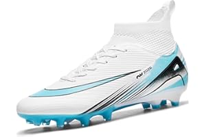 Mufanton Football Boots Men's High-Top Spikes Astro Turf Trainers Boys Soccer Cleats Outdoor Football Shoes Professional Competition Athletics Sneakers