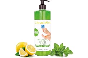 bleu & marine Bretania - Crème Hydratante pour Pieds Secs & Callosités | Huile de Citron Purifiante | Protection Contre les Champignons | Élimine les Mauvaises Odeurs, 200 ml, Lot de 1