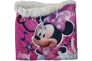 CARTOON GROUP Scaldacollo Minnie Mouse Disney Fascia Sciarpa Imbottitura Sherpa - MIN_2022-0806