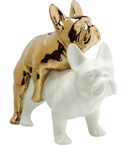 Figura Ornamento Bulldog Francese Fulvo/Tan - The Leonardo Collection - Resina Dipinta A Mano, Altezza 11 Cm - Regalo Per Amanti Dei Cani