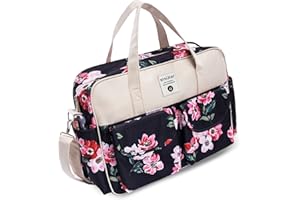 SONARIN Large Capacity Baby Nappy Changing Tote Bag,Multi-Function Waterproof Baby Changing Bag Satchel Messenger Bag Portable Travel Diaper Bag with Shoulder Strap & Changing Mat