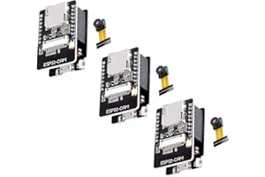 WNYINYY 3 x ESP32 Cam Module Wi-FI Bluetooth + USB TTL Downloader avec caméra 2MP 8MB PSRAM ESP32 5V Dual Core 32-bit CPU Carte de développement Compatible avec Arduino