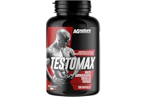AG nature Testosterone Homme Fort pour Musculation 120 Pilule | Complément Alimentaire Puissant avec Tribulus Terrestris Maca Ginseng Gingembre Zinc