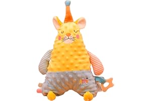 LOMTRATS Coperta di Sicurezza con Animali Punteggiati e Marionette a Mano per Ragazzi Ragazze Regali per Neonati Giocattolo Essenziale per Coccole Giocattolo Lenitivo per Bambini