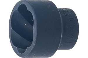 BGS 5268-27 | Llave de vaso de perfil en espiral / extractor de tornillos | entrada 12,5 mm (1/2") | 27 mm