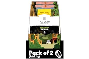 Taylors of Harrogate Rich Italian Coffee Beans, 1 kg (Pack of 2 - Total 2kg)