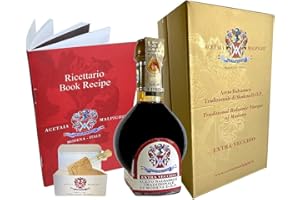 Vinaigre Balsamique Traditionnel de Modène AOP vieux de 25 ans .100ml + Doseur en verre + Livre de recettes - Acetaia Malpighi