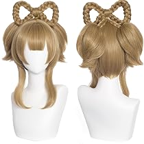 Alacos Uni-Cosplay Perücke – Kurz, Glatt, Rotbraun, Mit Perückenkappe, Für Anime-Party & Kostüme