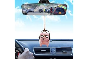 JIRENSH Car Mirror Hanging Accessories,Cute Accessories,Pink piggy ornaments Rear View Accessories,Car Accessories Women, Decor Interior,Office Home Pendant(Lanyard: 15cm), 10 x 4 cm