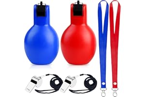 Vegena Lot de 2 sifflets hygiéniques avec 2 sifflets de Sport en Acier Inoxydable et 2 lanières de Cou, sifflet d'éducation Physique, sifflet d'arbitre, sifflet de Sport, sifflet de Sport