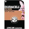 Duracell 2430 Lithium Coin Batteries 3V (1 pack)- Long life guaranteed - For Use in Key Fobs, Small Remotes, and Fitness Watches - Baby Secure Packaging - 10-Year In-Storage Guarantee