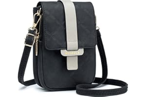 MUIIKOLA Sacs bandoulière femme,Petit Sac à Bandoulière,Besace Sacoche Messenger Téléphone Cuir PU Rigide Sac à Bandoulière Femme Portefeuille en Cuir PU avec Réglables Bandoulière
