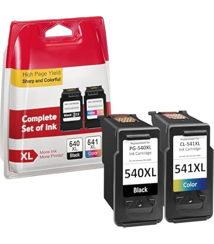 PG-540XL CL-541XL Ink Cartridges Combo Pack Replacement For - View #13