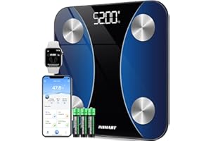 Insmart Balance Pese Personne numériques, impédancemètre professionnelle avec application. avec 16 Données Corporelles (BMI/Graisse Corporelle/BMR/Muscle)