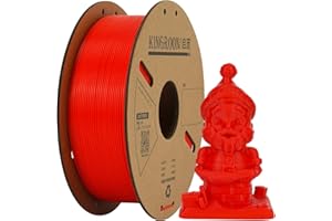 Kingroon Upgraded Matte 3D Printer Filament,3D Printer PLA Matte Filament 1.75mm (PLA Filament, Red)