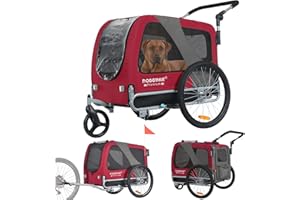 ‎TIGGO Doggyhat® Premium Large 2-in-1 Dog Bicycle Trailer & Dog Buggy Jogger Dog Trailer Large Approx. 270 Litre Volume for Medium and Large Dogs up to 35 kg