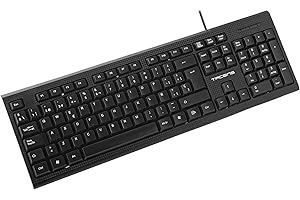 Tacens Anima AK0ES, Tastiera Membrana per PC, USB, Layout Spagnolo, Nero