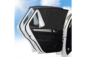 ZERCART Car Sun Shade Curtain Side Window Car Window Shades for Baby Rear Window, Car Sun Protection with Magnets Universal with Magnets Universal Car Window Shade for Baby Car Block Heats and UV Rays