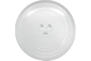 Wagtail - Plato para microondas universal de diámetro 270 mm, Plato giratorio de cristal para microondas con 3 fijadores. (27 cm)