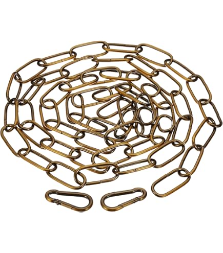 Catena Di Illuminazione Decorativa In Ottone Anticato/marrone - Foto 9