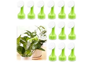 Atuoxing 12 Pcs Boquilla de Regadera para Botellas, Aspersor de Tapa de Botella pour Plantes, Boquilla de Regadera de Botella para Plántulas y Semillas Reutilizable