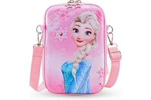 HEARTSKING Borsetta Ragazza, Borsetta Frozen Borsa Tracolla Bambina Borsette Bambina Regalo Bimba Regolabile Messenger Tracolla per Bambini Elementi Essenziali per Viaggiare