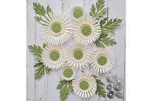 Luvadeyo Sunflowers Metal Cutting Dies, Valentine's Day Die Cuts for Scrapbooking DIY Album, Flower Leaf Card Making Decor Paper Craft Party Wedding Decorations