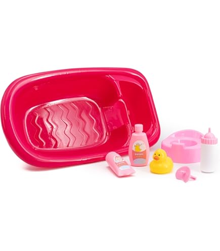 Set Vasca Da Bagno Per Bambole Theo Klein Baby Coralie - Per Bambole Fino A 50 Cm, Con Accessori | Giocattolo Educativo Per Bambini 3+ - Foto 11