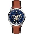 Fossil Neutra Minimalist Analog Blue Dial Men's Leather Watch-FS5903