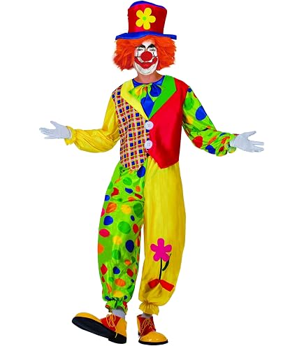 Dressforfun Herren Clown-Kostüm – Mit Frack & Hose, Größe M, Für Fasching & Mottopartys