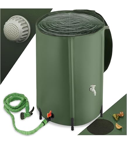 Grindi Faltbare Regentonne 100L - Klappbarer Regenwassertank Für Garten