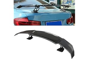FWNT Auto Spoiler Universal,GT Racing Sport Stil Heckspoiler für die meisten Limousine Auto -141cm, ABS Car Styling Zubehör, Paste Install