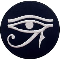 Toppa Ricamata Horus Dio Egizio - Applicabile Con Ferro Da Stiro O Cucitura, 7.5x10 Cm, Per Jeans E Giacche