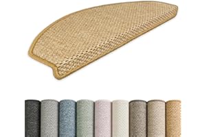 ‎KETTELSERVICE-METZKER Kettelservice-Metzker Stufenmatten Göteborg kombinierbar mit Teppich Läufer Mais Halbrund 15er Set