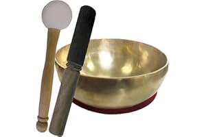 NATURHEILMITTEL HEILSTEINE METHUSALEM GMBH NEU-ULM Therapieklangschale 550-650g Klangschale Handarbeit (Nepal) 4-tlg. Klangmassage-Set KLEINE HERZSCHALE 13-14cm + Kissen + Reibeklöppel + Therapieklöppel. 70220-1