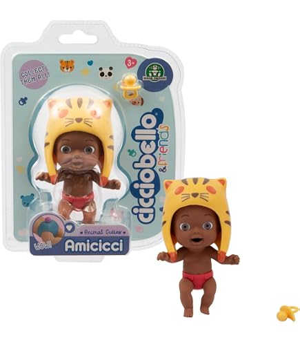 Cicciobello Amicicci Summer Steph - Bambola Con Pelle Che Si Abbronza Al Sole, Costume Colorato E Paletta, Per Bambini Dai 3 Anni, Giochi Preziosi - 4