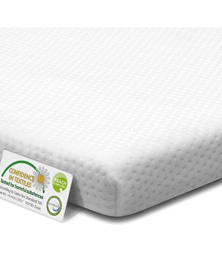 MKS Dream Comfort Surmatelas en mousse à mémoire de forme 80 x 200 cm - 5 cm - Surmatelas ergonomique H3 avec effet rafraîchissant et housse respirante - Confort de sommeil comme MKS Dream Comfort Surmatelas en mousse à mémoire de forme 80 x 200 cm - 5 cm - Surmatelas ergonomique H3 avec effet rafraîchissant et housse respirante - Confort de sommeil comme
