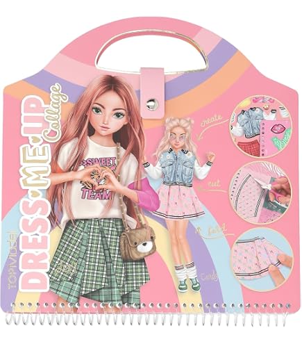 Libro De Pegatinas TOPModel Mermaid Con 26 Fondos Submarinos | 4 Hojas De Pegatinas De Sirenas Y Accesorios | Cuaderno Creativo De 33x25 Cm | Regalo Para Niñas