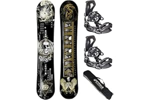 Airtracks Set de snowboard hybride Wow Wide Rocker + fixations Star ou Master Fastec + sac Sb Bag 155, 160, 164 cm