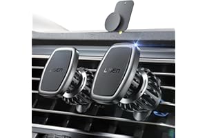 LISEN 2023 Support Telephone Voiture Magnetique, Clip Améliorer [6 Super Aimants Puissants] Support Telephone [Case Friendly] Porte Telephone pour Tous Les pour iPhone 15 Pro Max Plus, Samsung Android