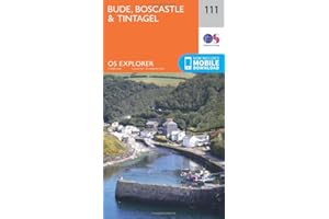 Bude, Boscastle & Tintagel Map | South West Coast Path | Ordnance Survey | OS Explorer Map 111 | England | Walks | Hiking | Maps | Adventure