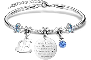 COEROW Women Bracelets with Initial Letters-Personalized Gift for Good Friends,Friendship Starfish Bracelet and Girls Bracelets -Name Bracelets Give BFF Sister Colleague Daughter Jewelry