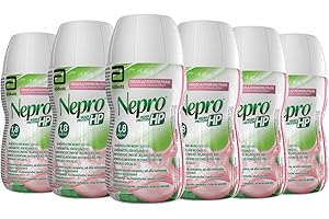 Abbott Nutrition Nepro HP Alimento ad Alta Densità Calorica e Iperproteico Formato Bevanda, Confezione 6 x 220 ml, Gusto Fragola
