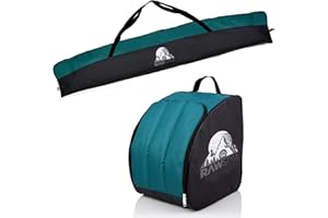 Rawstyle Borsa da sci impermeabile per scarponi da sci, 160 cm o 180 cm, per sport invernali