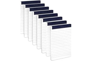 AIDUNMIS Notizblock Klein A6 für To Do Liste 8 Stück Schreibblock Kariert Kleiner Notizblock A6 Liniert Mini Notizblöcke 30 Blatt pro Block Notizzettel Nachfülleinlagen Ersatzblock A6 für Studien Tagebuch Memo